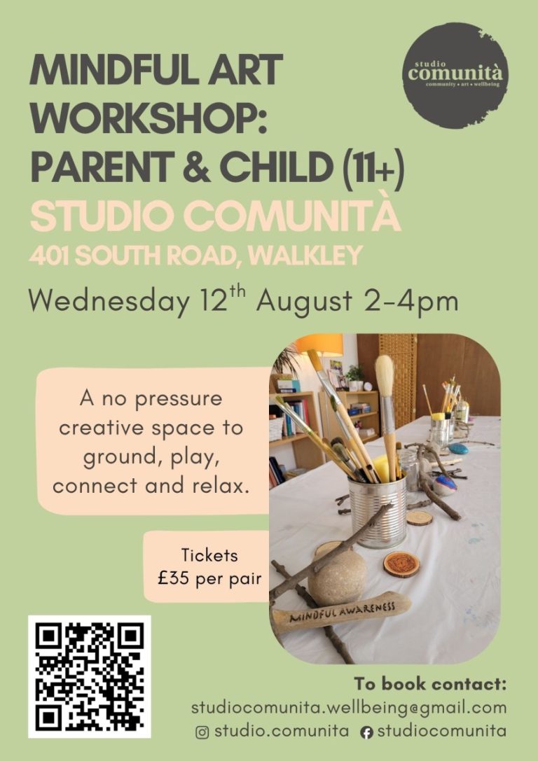 Parent and Child Mindful Art Workshops FLYER 768x1087